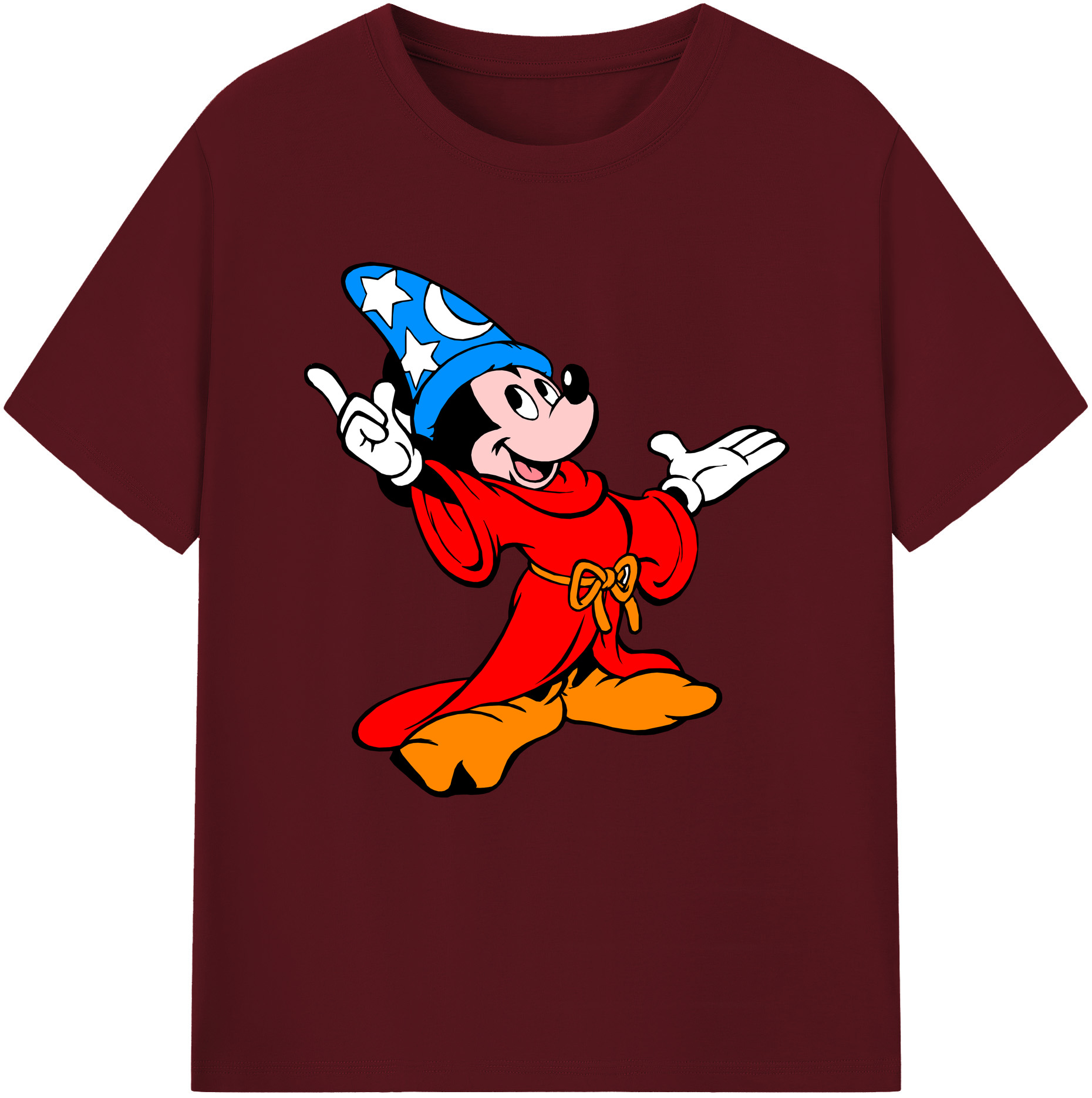 （画像用） ミッキーマウス Mickey Mouse 綿100％半袖Tシャツ（フロントプリント）